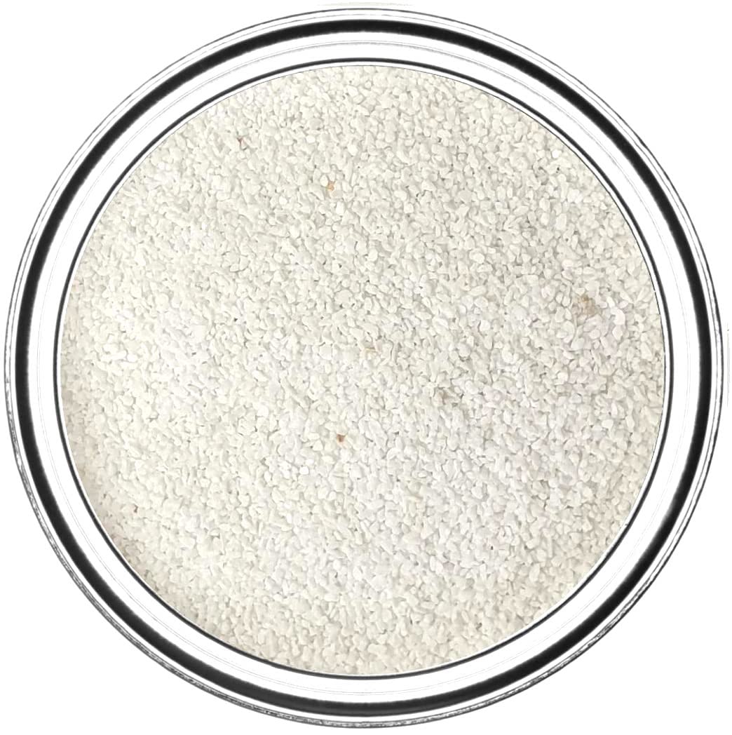 SABBIA COLORATA Decorazione Sottile 0,7-1,2 mm SHABBY TREND® IN VASO (1500 Gr, BIANCO)