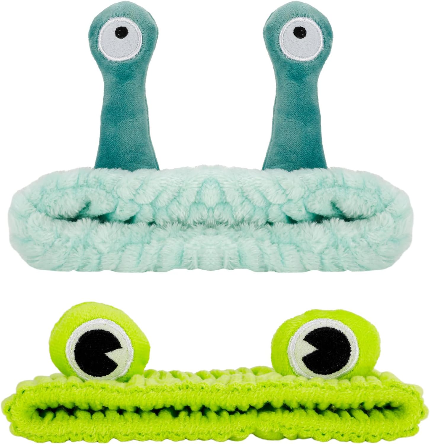 umorismo 2 Pcs Headband for Washing Face, Skincare Headband Snail Hair Bands Frog Makeup Headbands Beauty Hairband Head Wraps for Yoga Makeup Washing Face Shower Sports Beauty Skincare