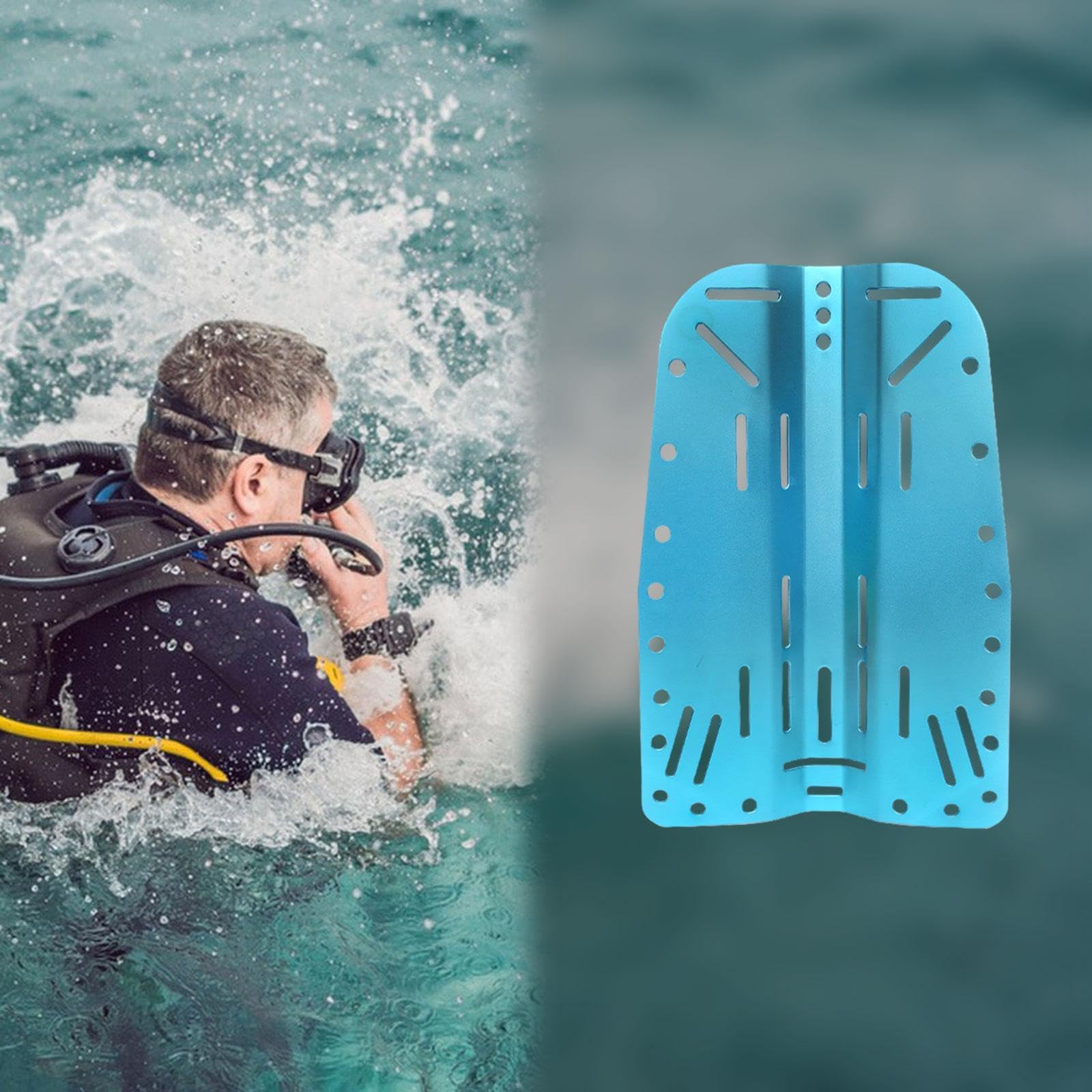 Plaque Arrière De Plongée Avec Vis – Nylon Robuste, Rangement Intégré Pour Bloc Et Accessoires