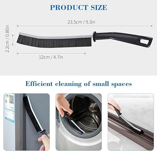 Miniatura 6 de Cepillo de limpieza de hendiduras de cerdas duras de 3 piezas, cepillo de limpieza de huecos, especialmente utilizado para esquinas muertas en