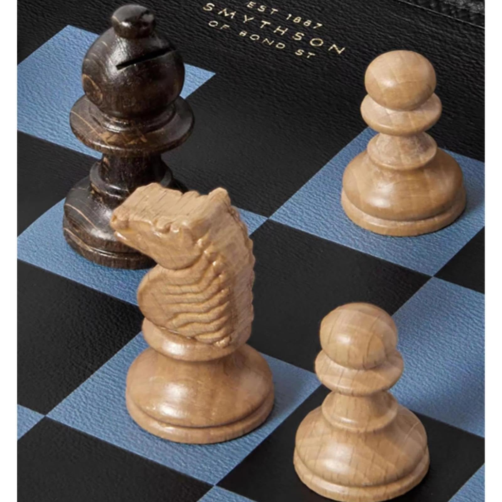 Jeu d'échecs en Cuir Enroulable avec Tube de Rangement à Fermeture éclair