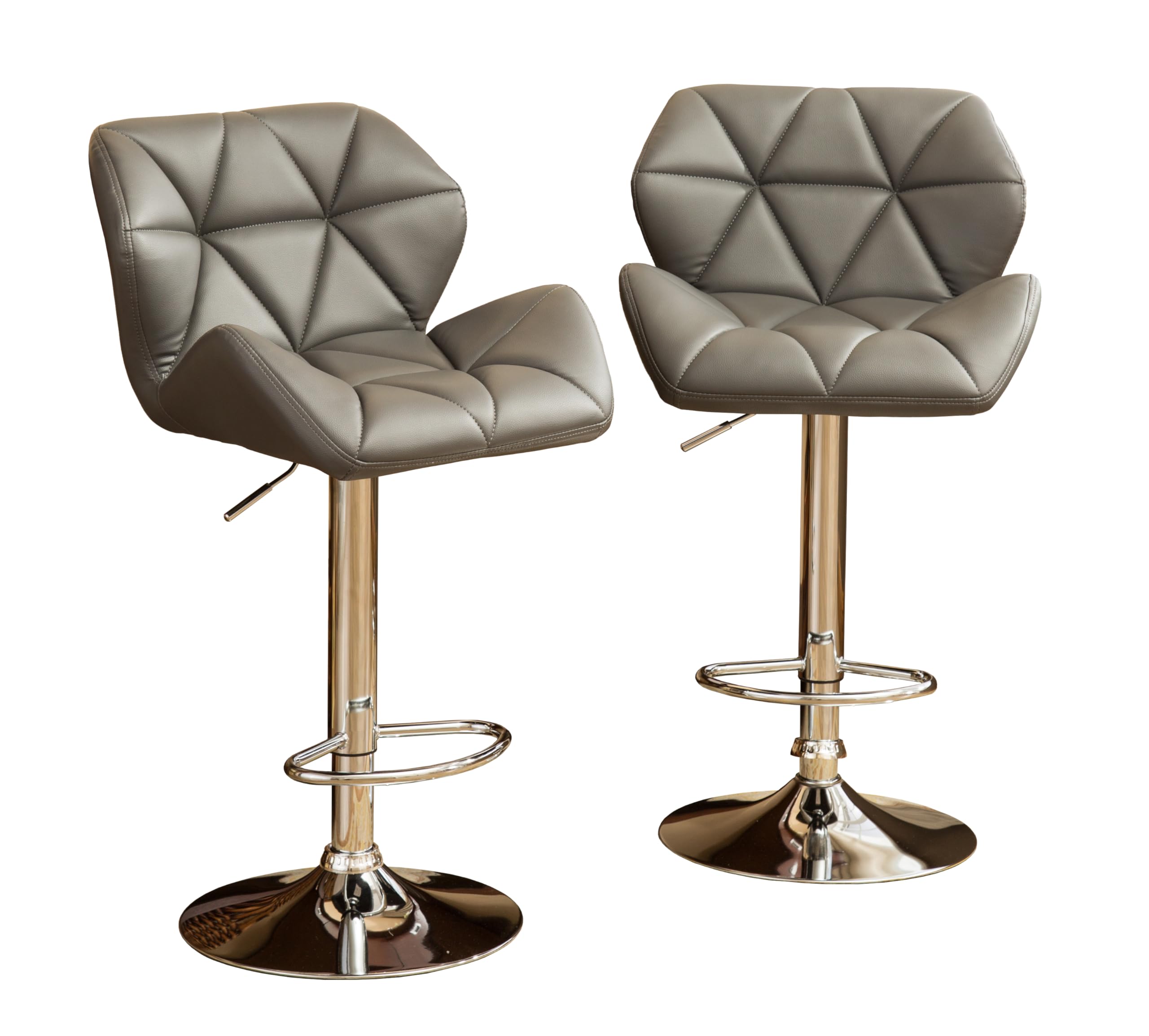 Roundhill Furniture Grey / 20.5 x 20.63 x (35-43.25) / Contemporary Barstools