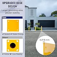 Vista 6 de VEVOR Bolardo de seguridad, poste de bolardo de altura de 42 pulgadas, poste de bolardo de seguridad de tubería de acero de 4.5 pulgadas