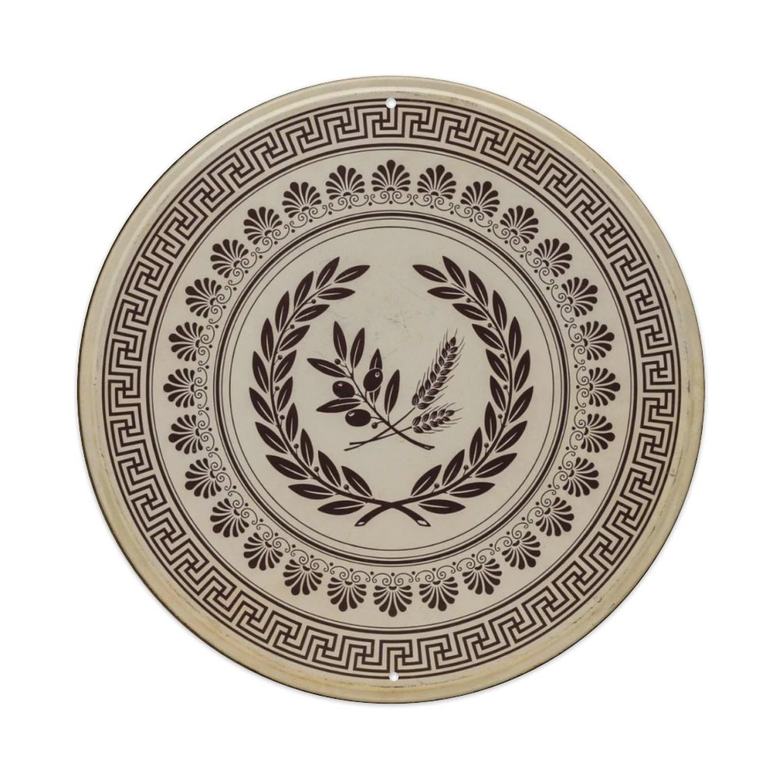 Round Ancient Art Sign Metal Tin Sign Plaque