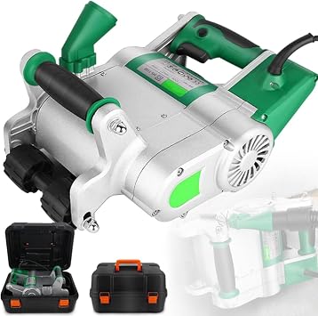 1100w Electric Wall Chaser, Handheld Concrete Slotting Machine, Professional Dust-Free Wall Slotting Machine, Wall Chaser, Hangable Design 35mm