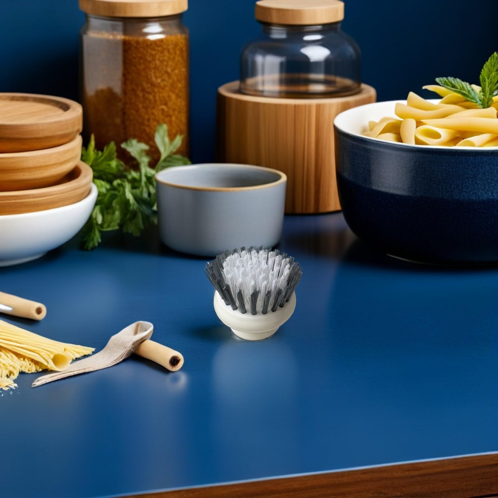 5 Cepillos para Lavar Platos con Mango Ergonómico Cerdas Resistentes para Cocina Limpieza de Ollas Verduras y Sartenes Herramienta Multiusos para Fregadero Color Gris Tamaño