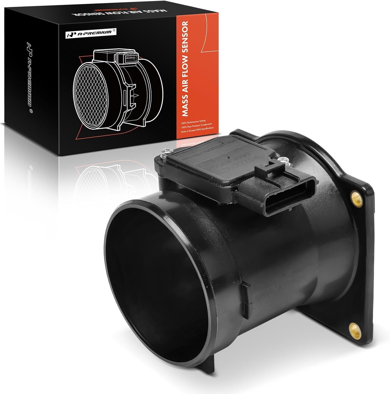 A-Premium Mass Air Flow Sensor Meter [4-Pins] Compatible with Ford F-150, F-250, F-250/350/450/550 Super Duty, Lobo, Taurus & Lincoln Blackwood, Navigator, Replace# F8DZ12B579BA