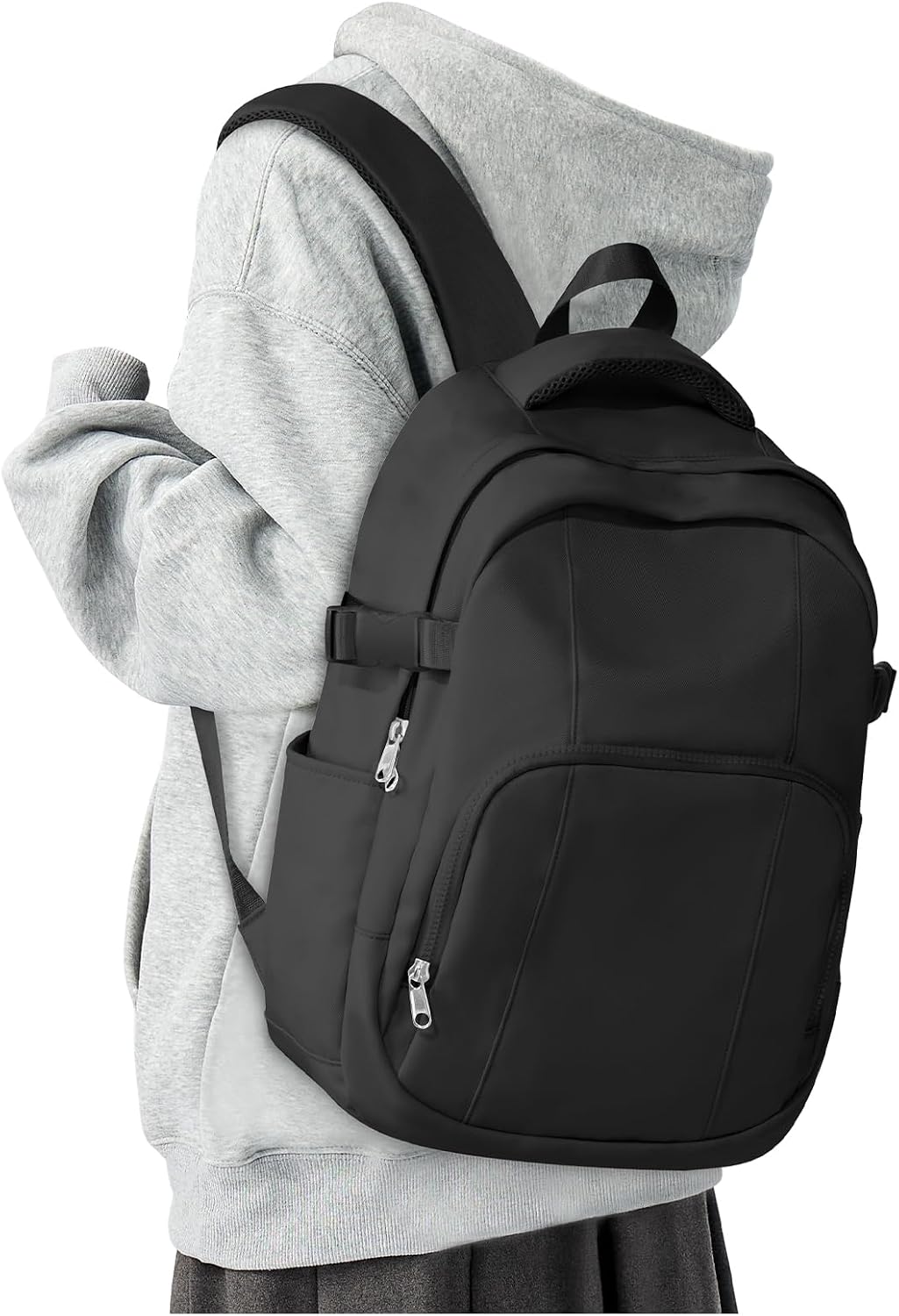 Lightweight School Backpack Black Teenager Girls Boys School Bag Waterproof Backpack Laptop Women Men for School Small Backpack Casual Daypacks