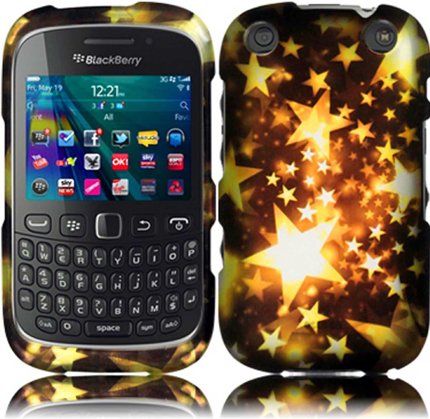 For Blackberry Curve 9310 9320 Hard Design Cover Case Gold