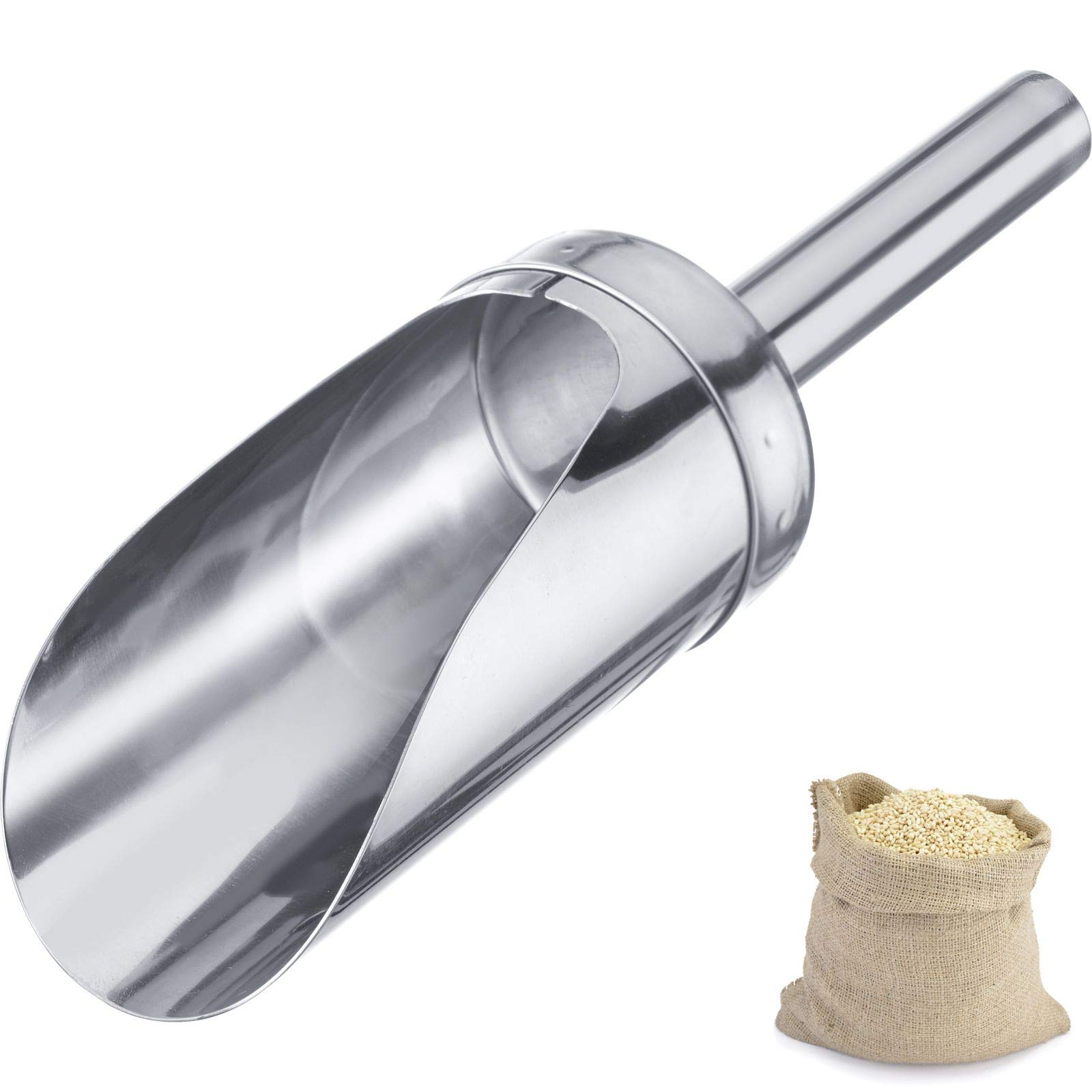 Westmark Paletta per pesare/riempire, Capacità: 300 ml (ca. 350 g di farina), Rotondo, Acciaio inox, Argento, 91132270