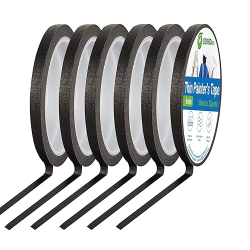 Cinta fina para pintores de 18, 14, 12 pulgada de ancho, cinta de pintura cinta de enmascarar, cinta de rayas para manualidades, selección