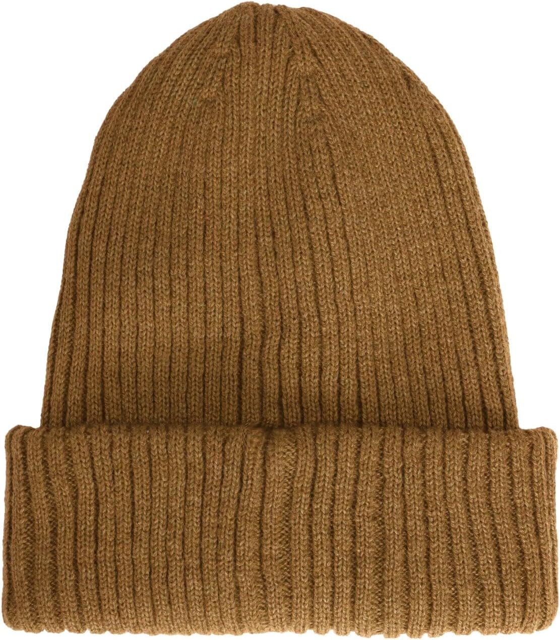 Timberland Men’s Rib Tonal Logo Beanie - Soft Knit Winter Hat, Stretch Fit, Foldover Cuff, Warm Texture for Cold Weather Wear - Image 4