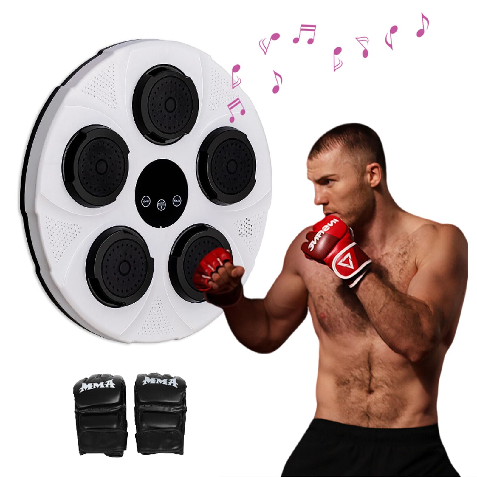 Machine de boxe musicale murale intelligente avec Bluetooth pour entraînement de fitness intérieur