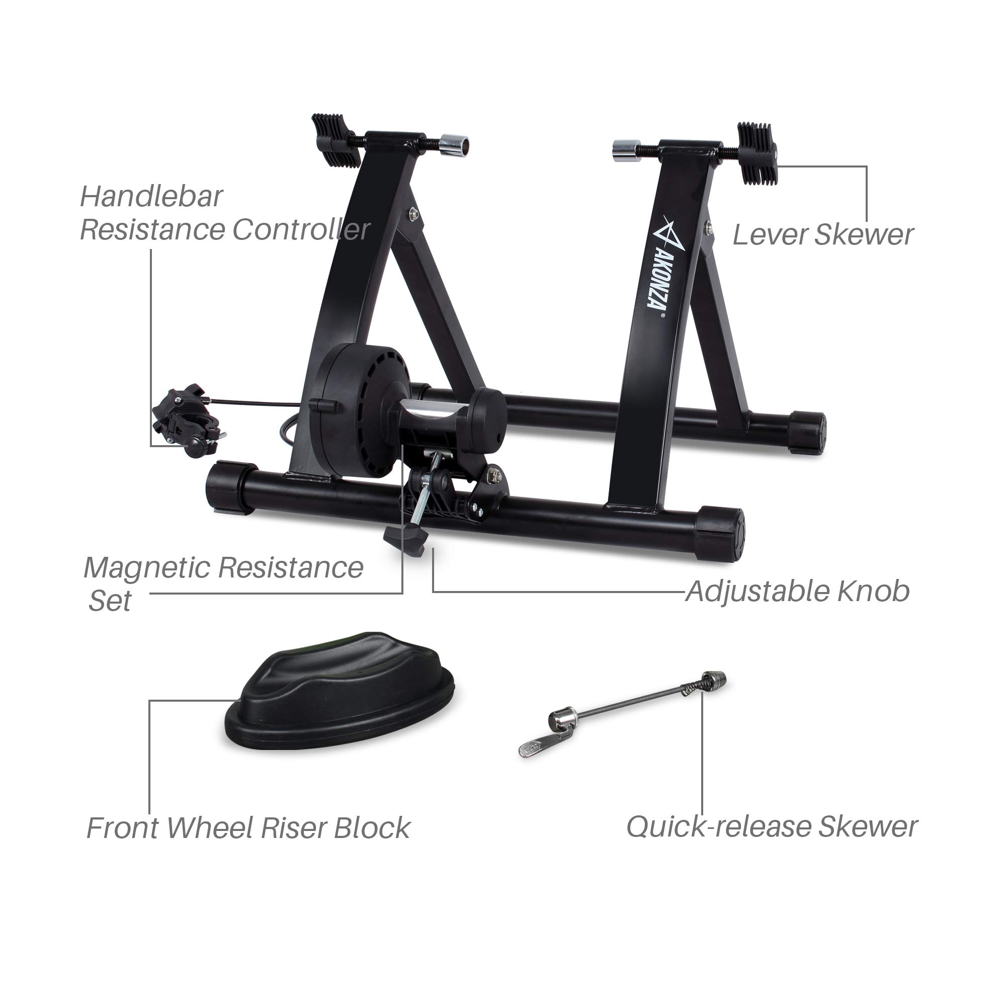 Akonza Pro Bicycle Trainer Work Out With Levels Resistance