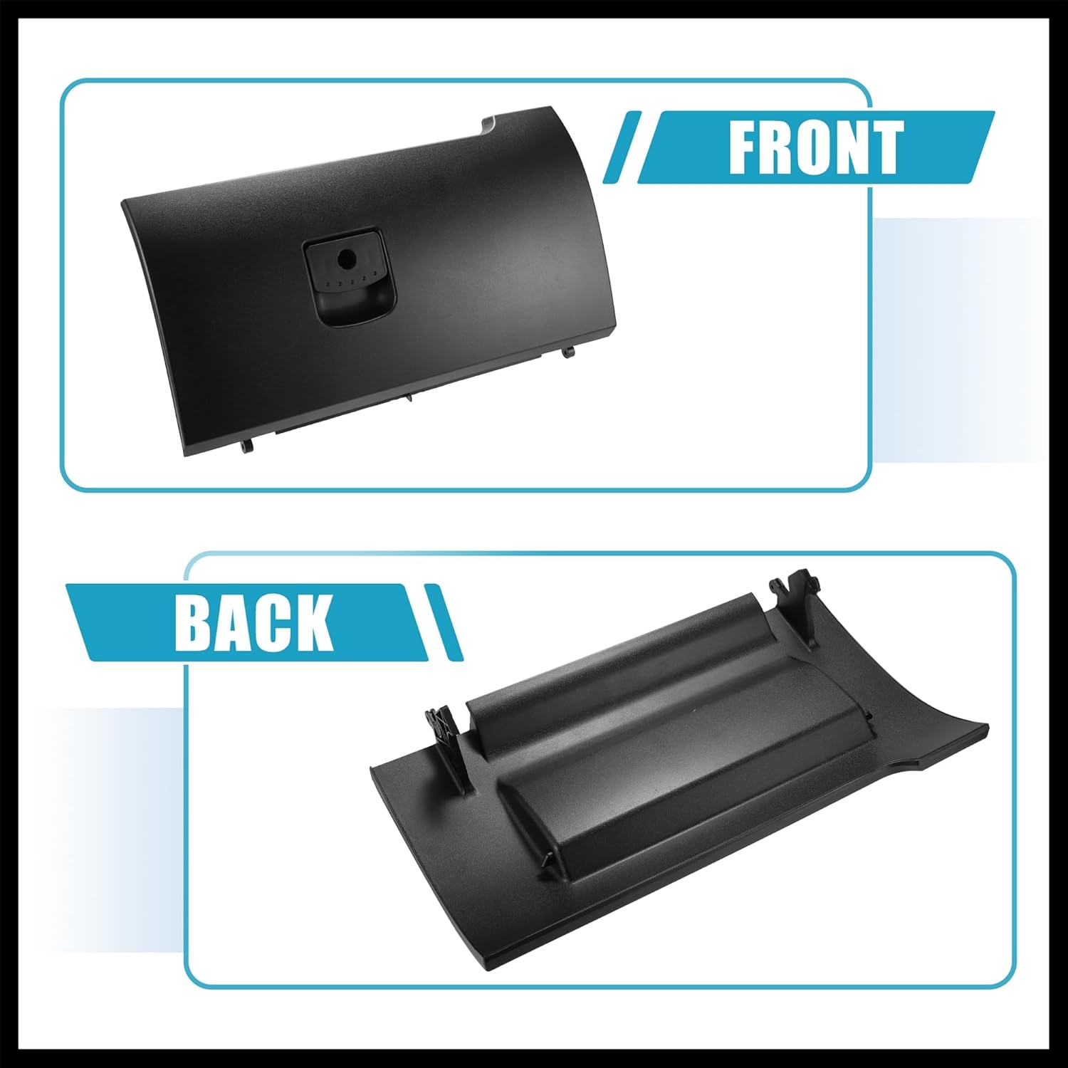 Dash Glove Box Door Lid Cover for Volkswagen Beetle 2006-2010 Glove Compartment Lid No.1C1880247R Black Durable Material