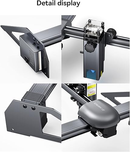 Miniatura 4 de ATOMSTACK P7 M40 - Cortador y máquina grabadora láser de 40 W cortador láser de mayor precisión de 55 W con láser de enfoque fijo para madera