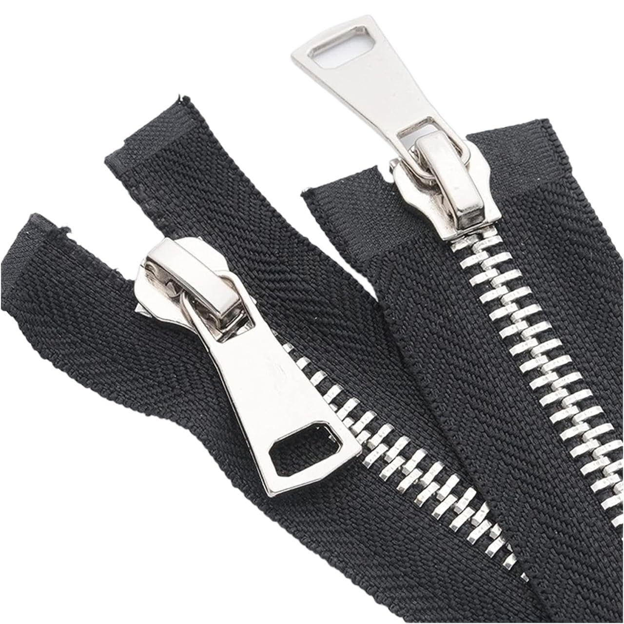 Zipper， Double Opening for Sewing Down Jackets Coats Tent Zipper(70cm)