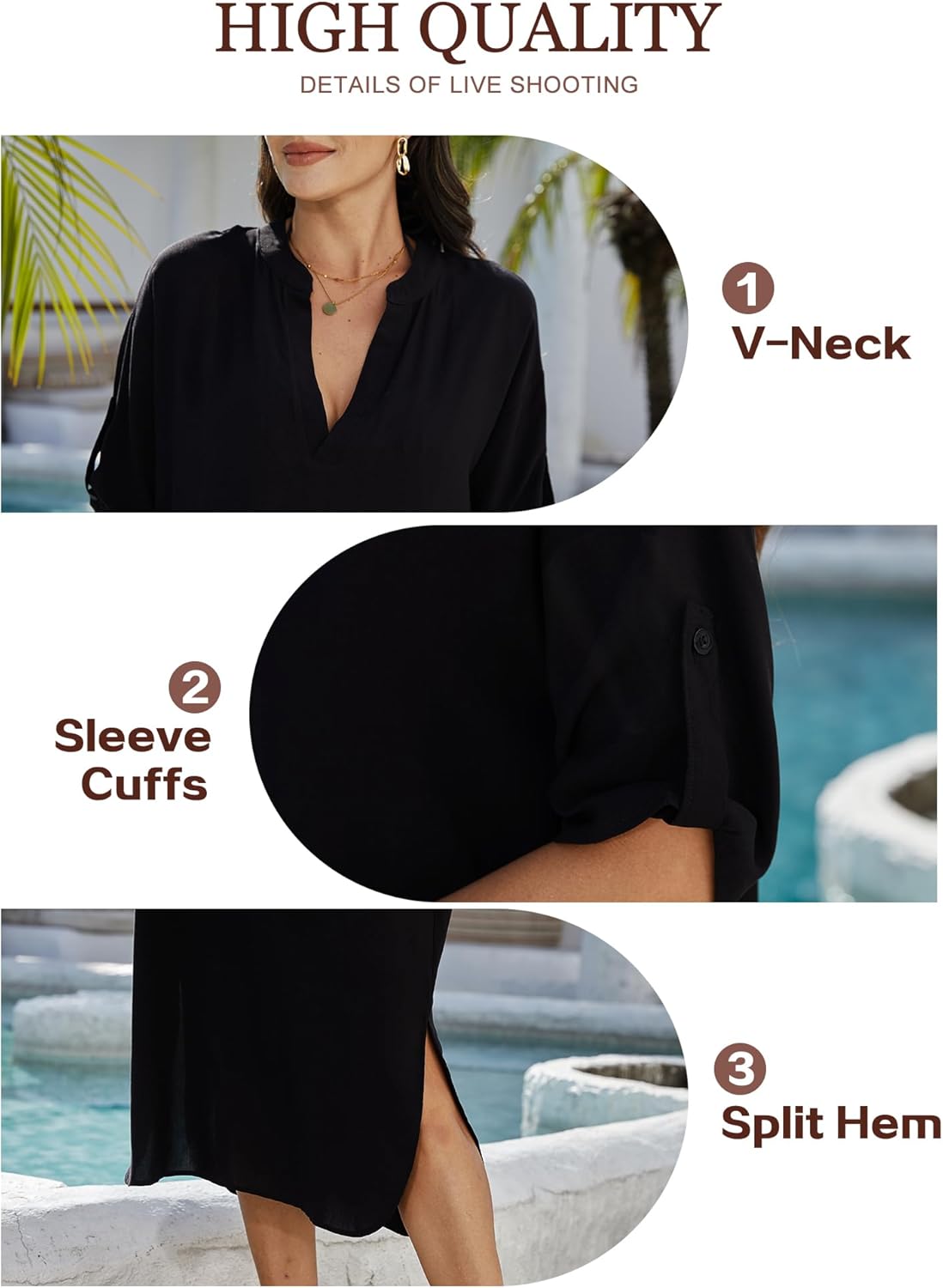 Spicy Sandia Beach Cover Up Dress Women Side Split Long Swimsuit Coverups Swimwear Kaftan Vacation Outfits - Image 8