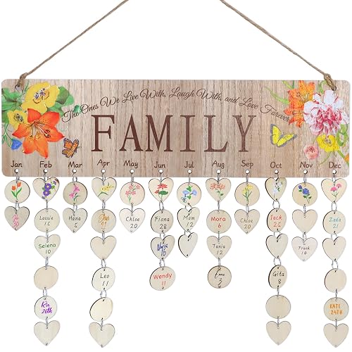 Gifts for Mom Grandma Nana Meemaw, Mothers Day, Wooden Family