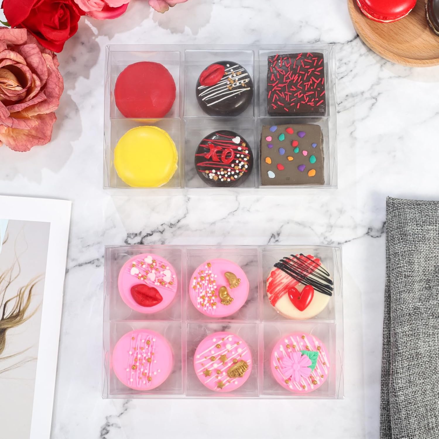 . Single Boxes for Chocolate Covered Ore, Small Cookies, aron, Brownie,