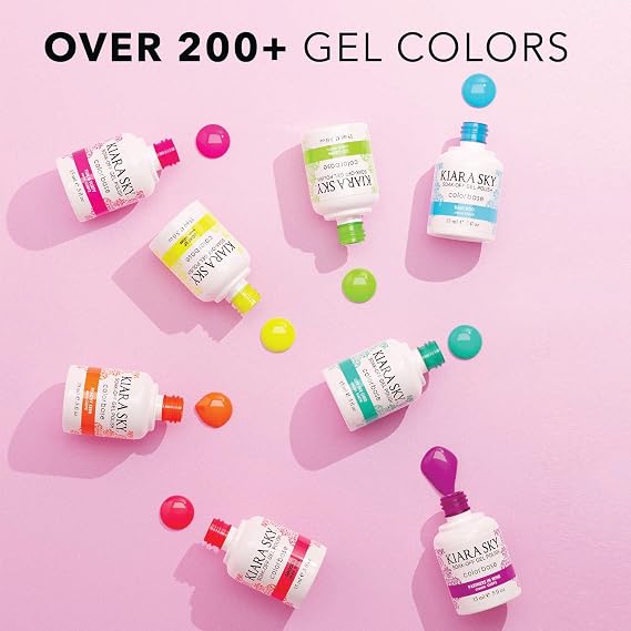 KIARA SKY Gel Polish | Soak-Off All In One 0.5 fl oz | G5101 Tea-quila Lime (Neon Lime Shade)