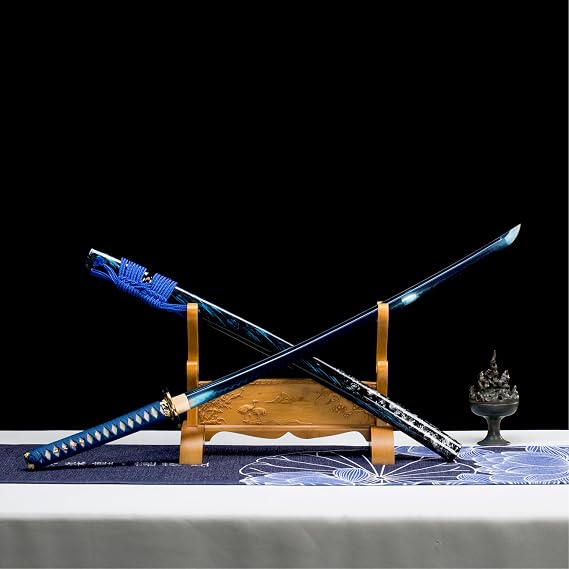 1060 Real Hamon Katana and Big Care Kit Combination,Includes a 1060 Real Hamon Katana has Bohi and a Big Katana Cleaning Kit