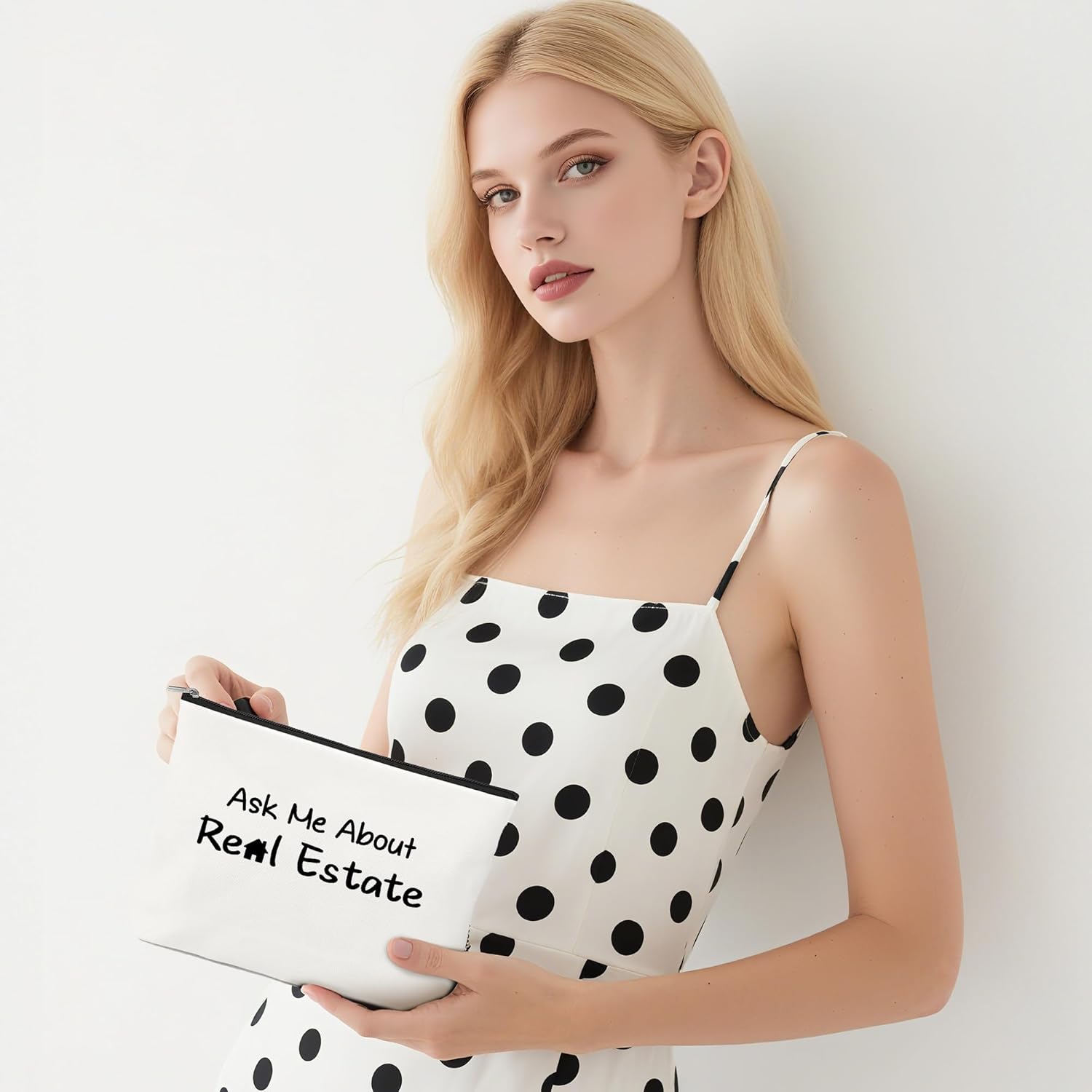 Realtor Gifts For Women - Gifts For Realtor Supplies Funny Christmas Gift For Realtors Salesperson Real Estate Agent Makeup Bag Cosmetic Bag Travel Toiletry Bags Makeup Pouch - Image 2