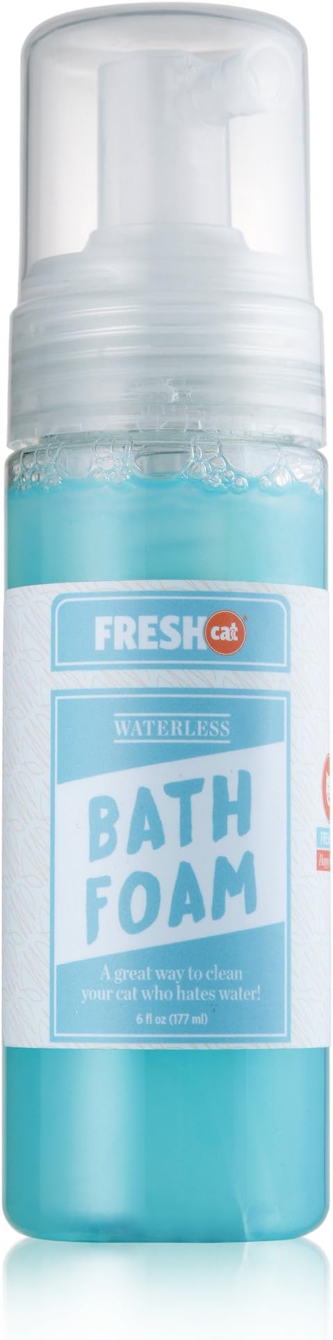 Fresh Cat Waterless Bath Foam - Cat Dry Bath No Water Needed (6 oz. / 177ml)