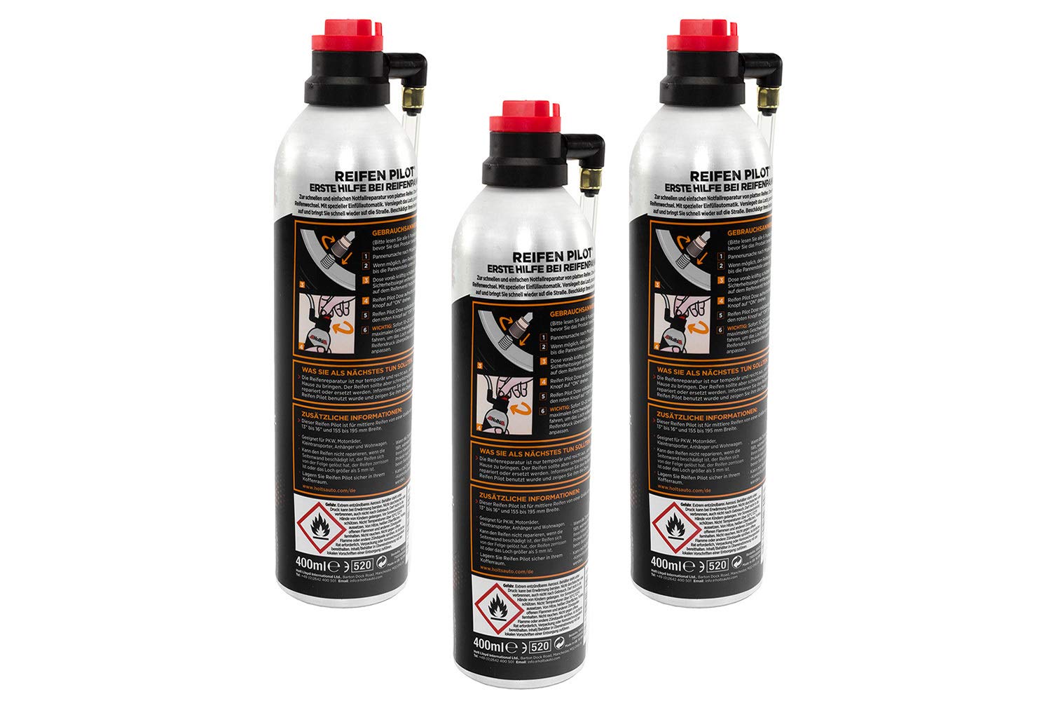 Holts Reifenpilot 1,2 Liter Reifen Reparatur Spray Reifendicht Panne Pannenhilfe