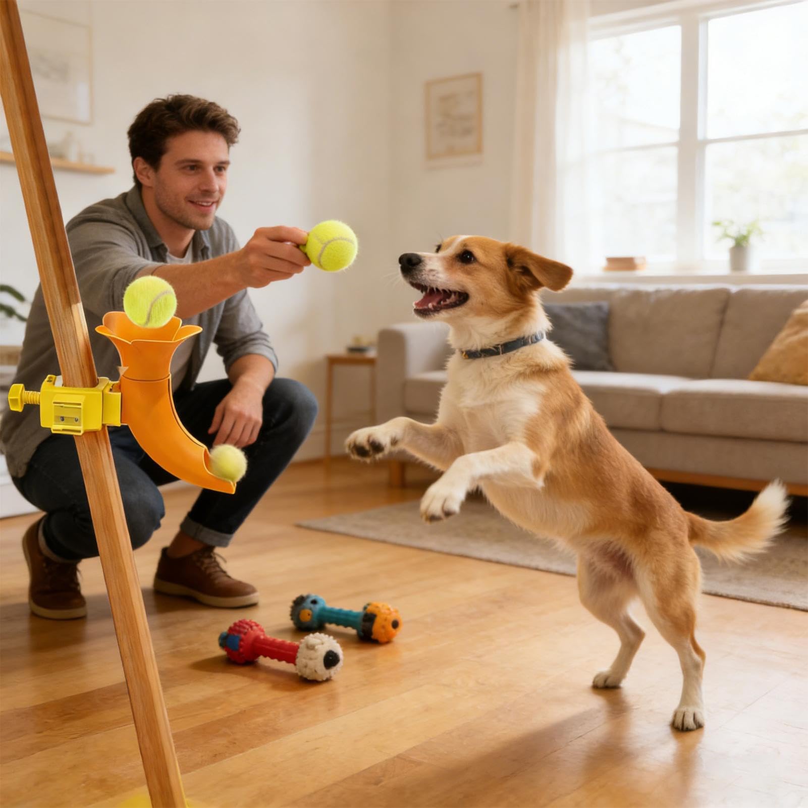 Ballwurfgerät für Hunde Bewegungsspiel In Trompetenform