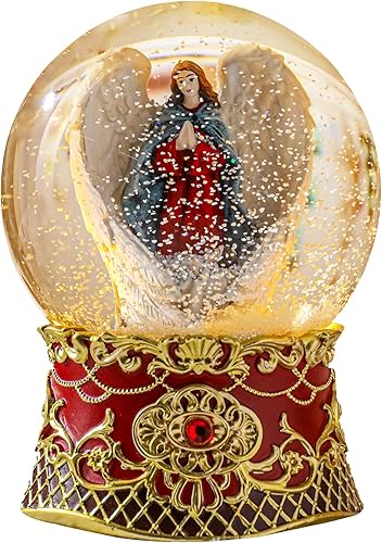 Globo de nieve musical para niños globos de nieve de cristal de jirafa caja de música globo de agua regalo de cumpleaños de Navidad para niñas niños