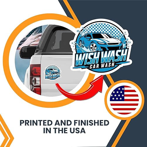 Miniatura 91 de Magnet Me Up Imán redondo personalizable de 30 mil, 6 pulgadas, imán de coche resistente a la intemperie para empresas, equipos deportivos