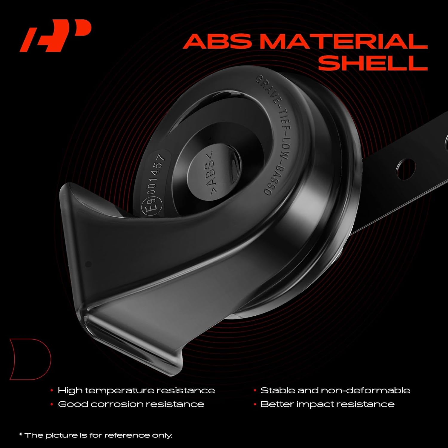 A-Premium 2 Pack Snail Horn Compatible with Volkswagen Jetta, Golf, Santana, Lavida, Passat, Bora & Audi A6, 100, 200 & Skoda Octavia, with 2 Connectors