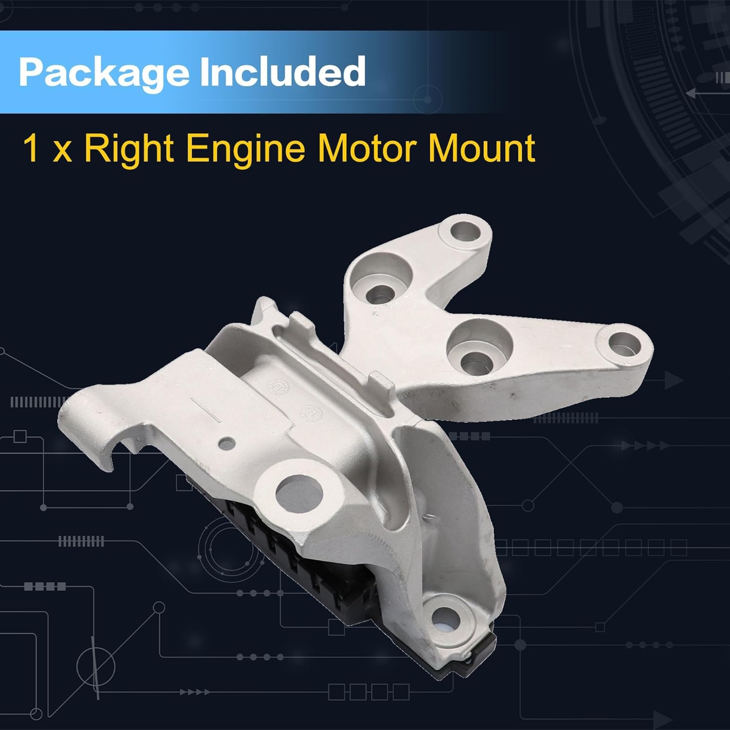 GXARTS Right Engine Motor Mount 68081486AH Compatible with Dodge Dart Aero 1.4L Gas 2013 2014 2015 2016