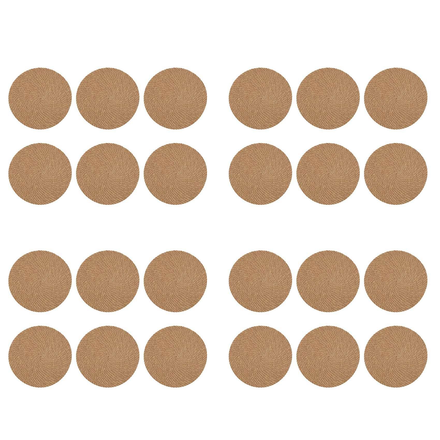 Sets de table en jute tressés main éco-responsables et isolants pour l'art de la table