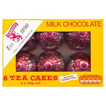 Tunnocks Tea Cakes Milk Chocolate 6 x 24g