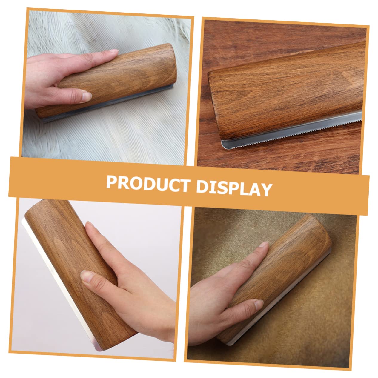 CIYODO Horse Grooming Tool Livestock Hair Brush for Deshedding 20cm Wooden Horse Brush for Grooming Cleaning