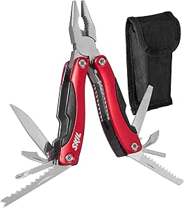 Couteau De Poche Multifonction En Acier Gris Et Vert L9cm