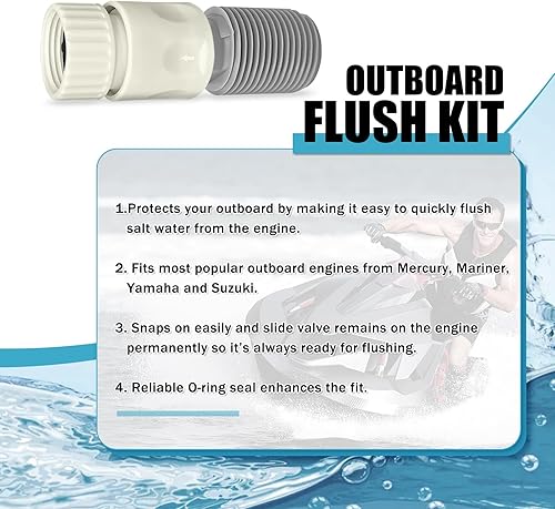 Miniatura 2 de Brass hunter Kit de descarga fuera de borda para motores fueraborda Mercury, Mariner, Yamaha y Suzuki