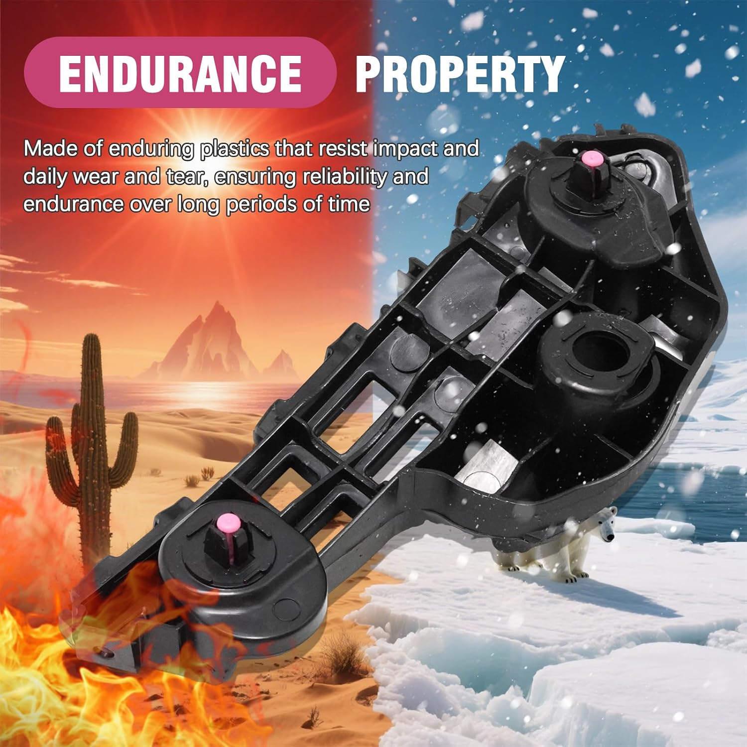 MDEOOSKY 2Pcs TO1032124 Front Bumper Cover Retainer Bracket Mount Support, Replacement for Toyota Camry 2018-2022, Replaces TO1032124C 5253-606210 TO1033124