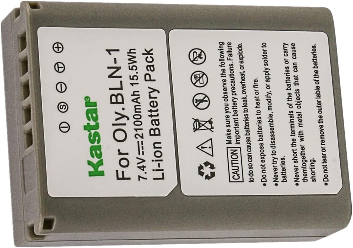 CELLONIC, Batterie Pour Caméra Compatible Avec Olympus BLN-1, Om-D E-M1, E-M5 Mark II, Pen‑F (7.4V, 1140mAh) 2 Pièces