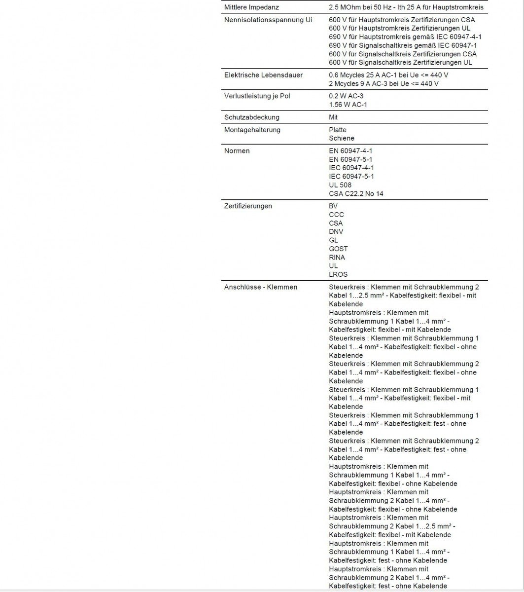 CONT 9A 1NA/1NC 110V 50/60HZ