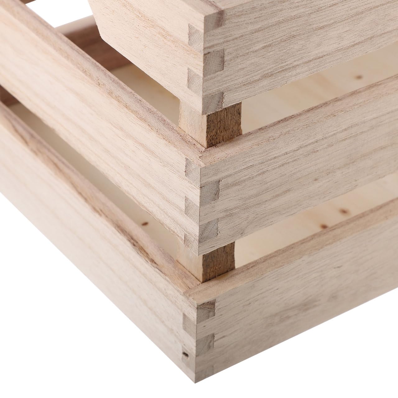 Hemoton Scatola a cubo in legno vintage rustica in legno, 30 x 20 cm, per bagno, cucina, lavanderia, casa, frutta, verdura, cestino quadrato per piante grasse
