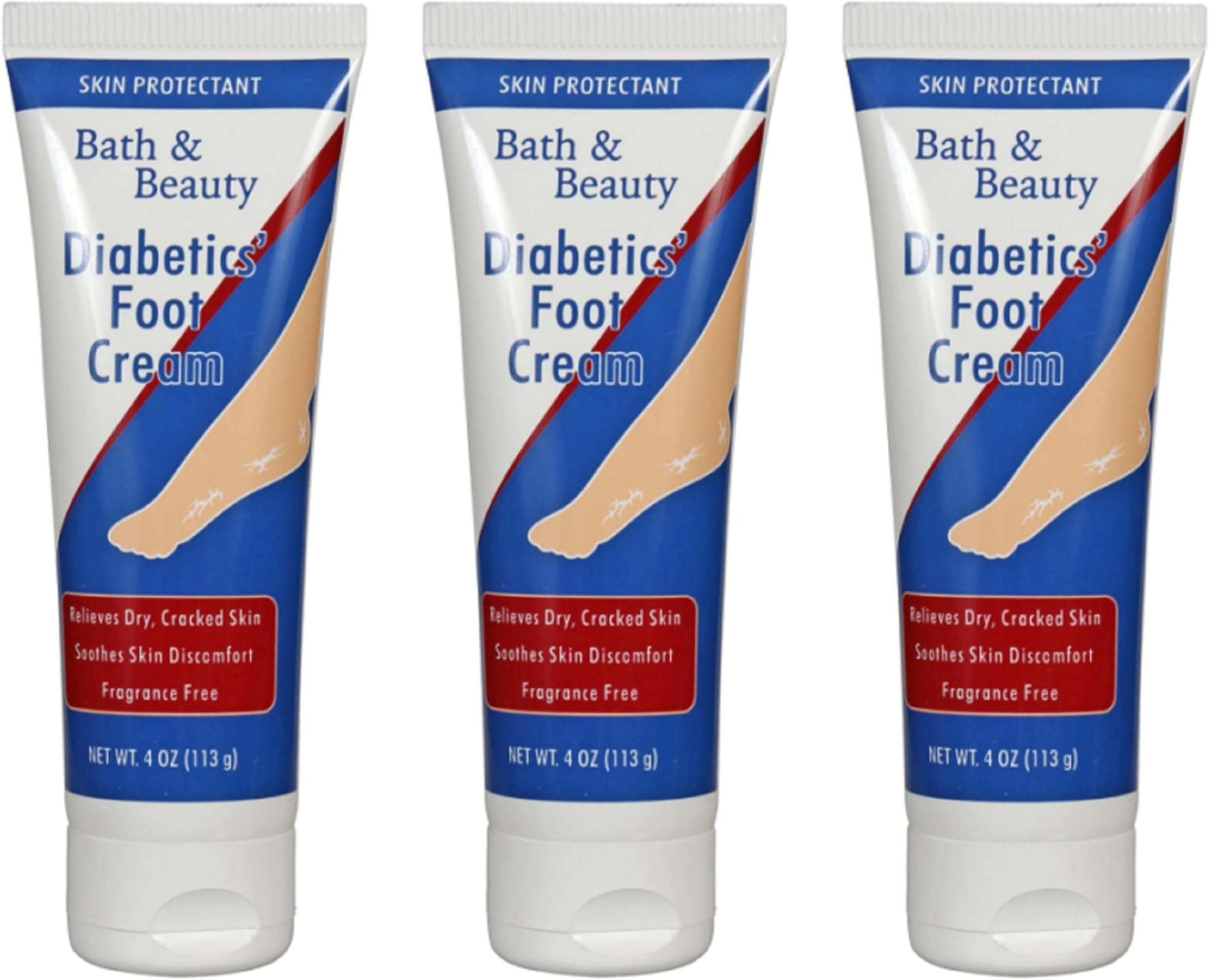GBR Diabetics' Foot Cream, 3-ct Set