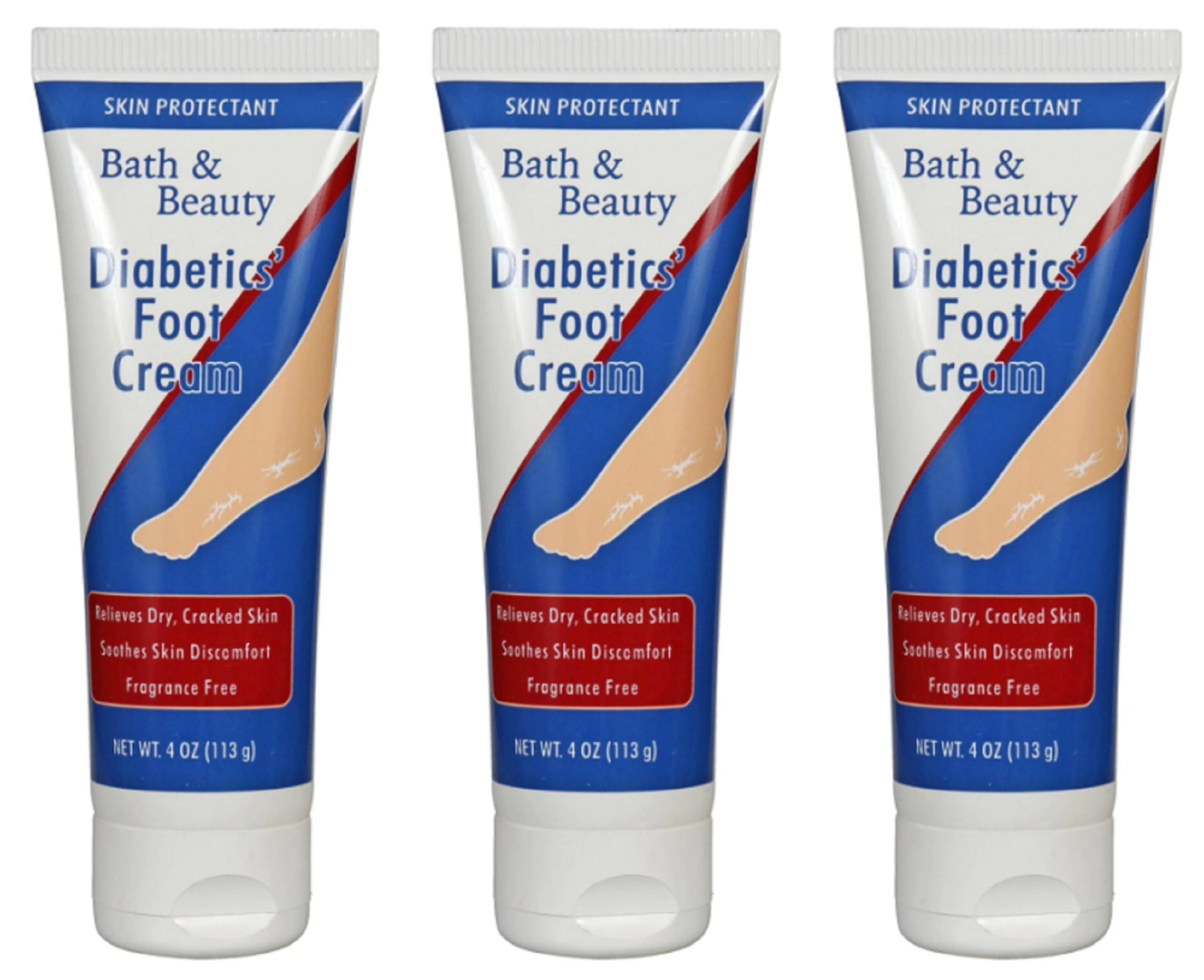 GBR Diabetics' Foot Cream, 3-ct Set
