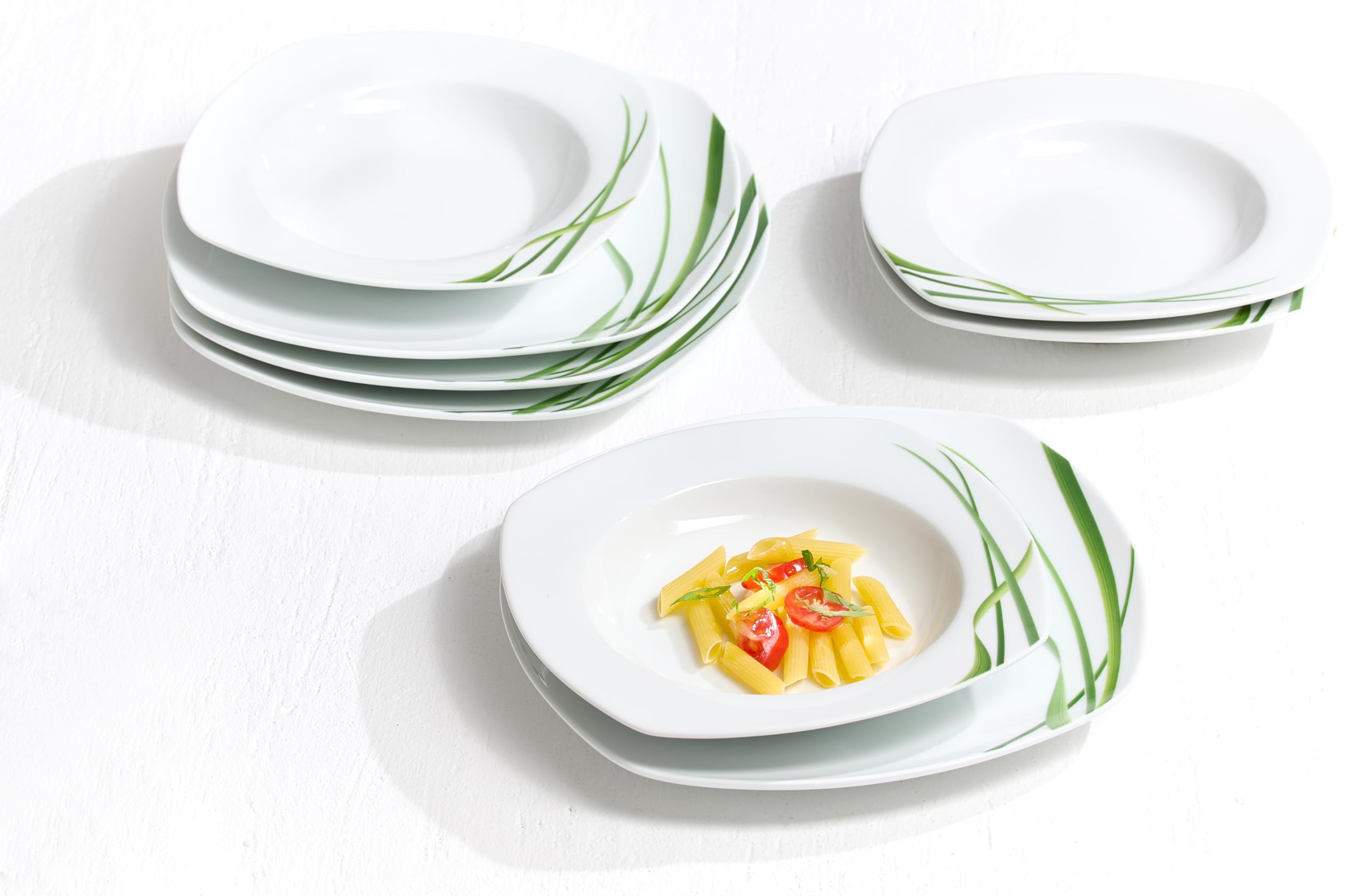 Ritzenhoff & Breker Gianna Service de table 12 pièces en porcelaine Blanc