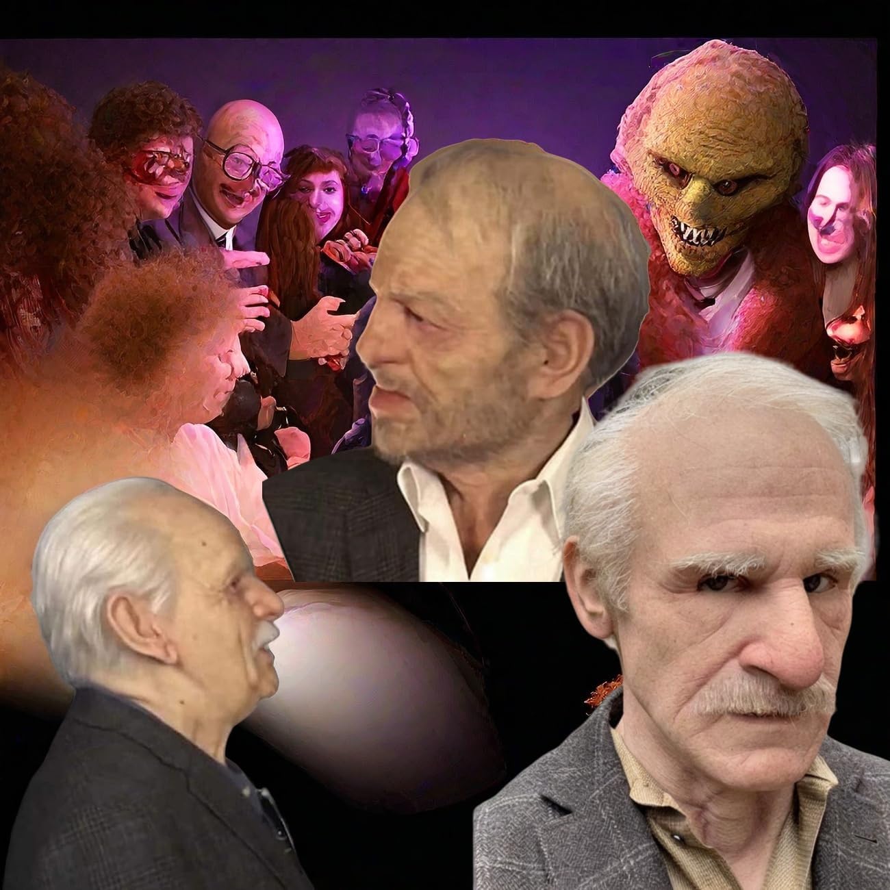 Realistic Old Man Mask Creepy Human Latex Scary Wrinkle Mask for Halloween Cosplay Costume Mask Party - Image 4