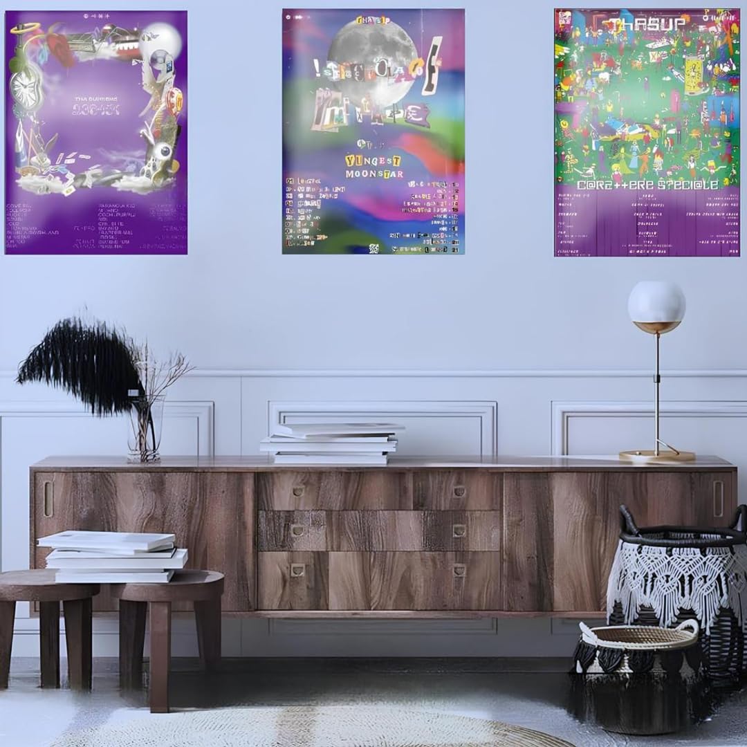 Set Poster Thasup Album (23 6451/Sfaciolate Mixtape/Carattere speciale) Trap/Rap Italiano, Hip Hop, Decorazioni (Set SENZA CORNICE, 30x40 cm, Sfaciolate Mixtape/23 6451/ Carattere speciale)