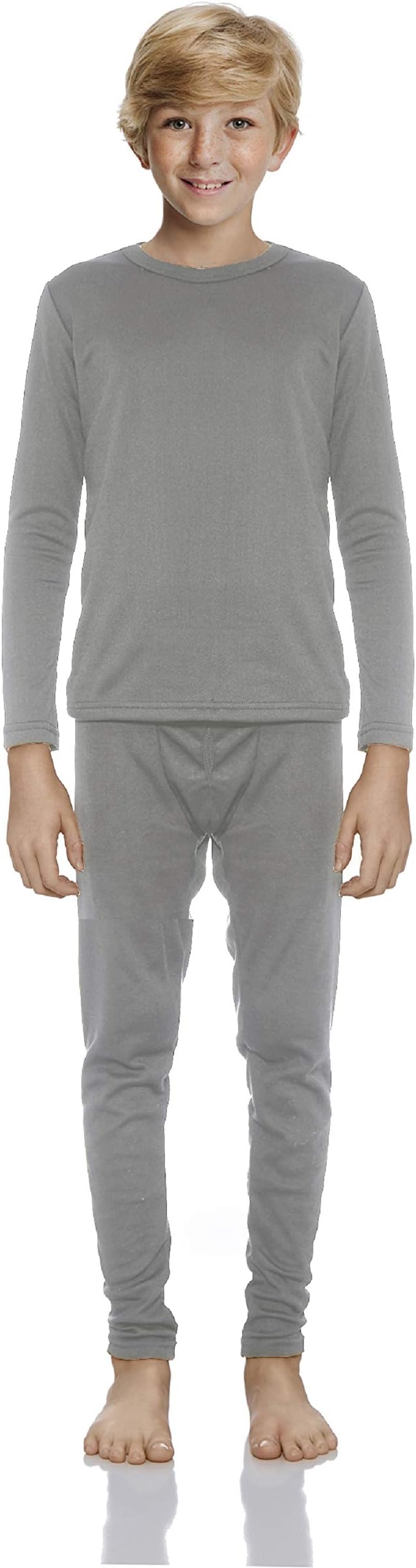 Rocky Thermal Underwear for Boys Cotton Knit Thermals Kids Base Layer Long John Pajamas Set