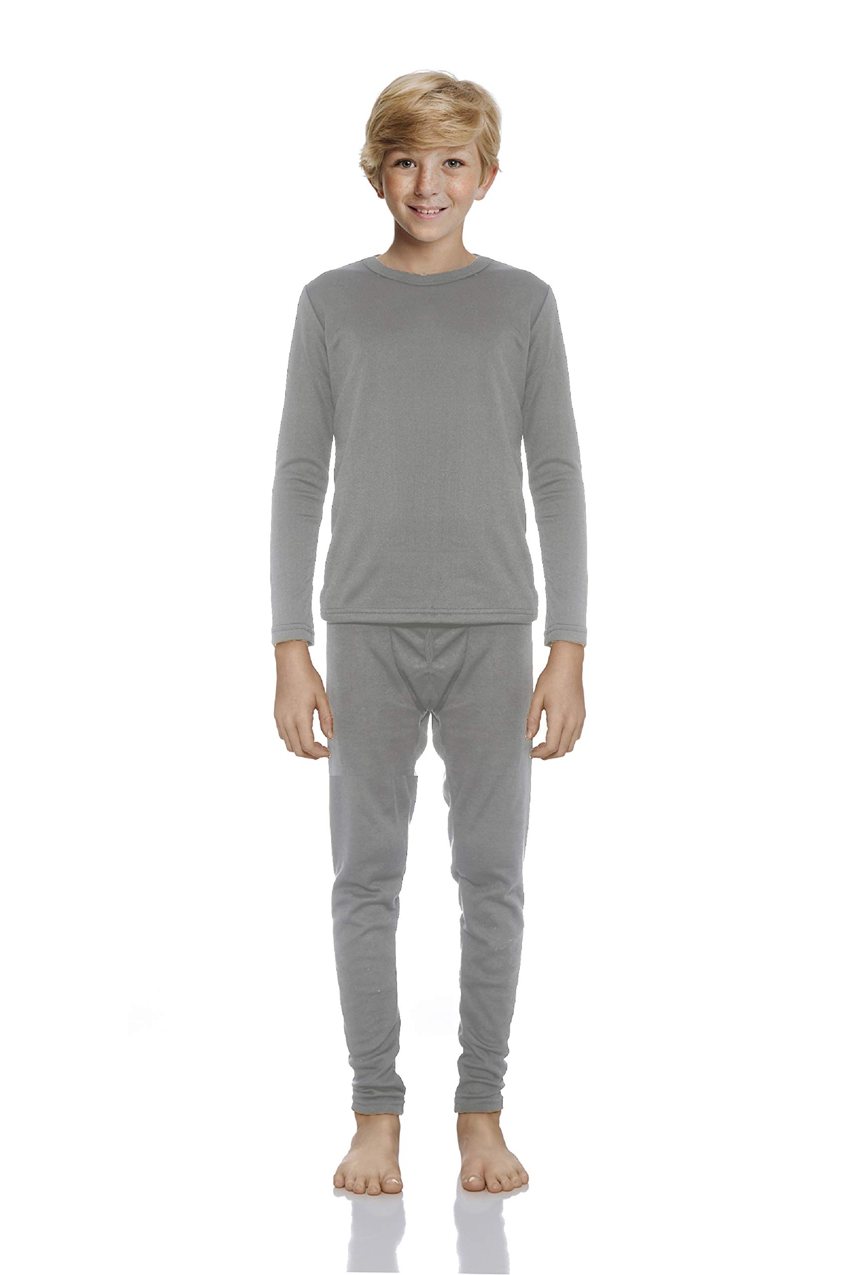 Rocky Thermal Underwear for Boys Cotton Knit Thermals Kids Base Layer Long John Pajamas Set